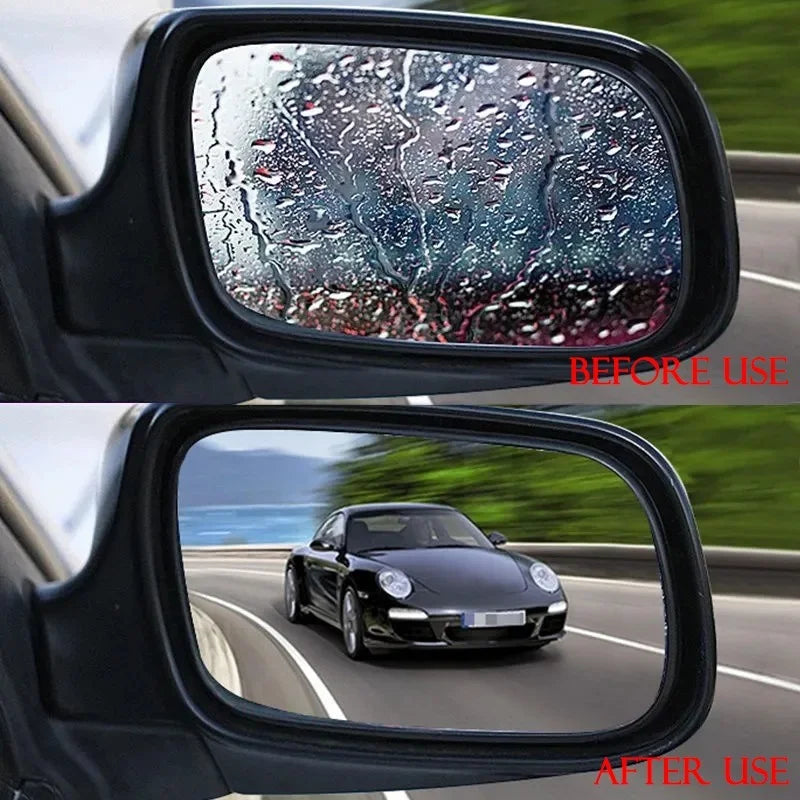 Car mirror rain blockers