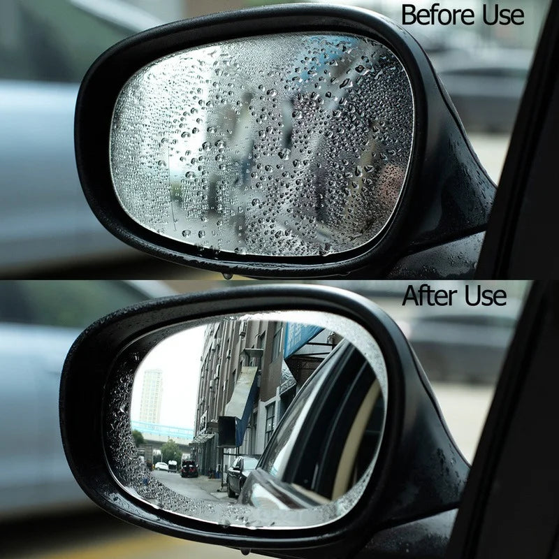 Car mirror rain blockers
