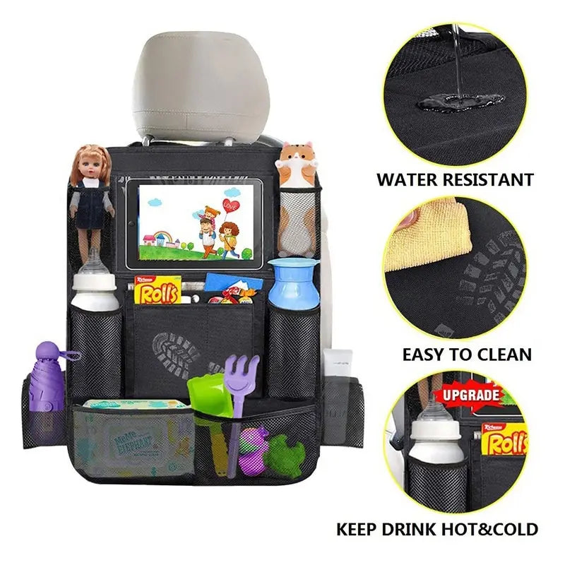 Car back seat organizer